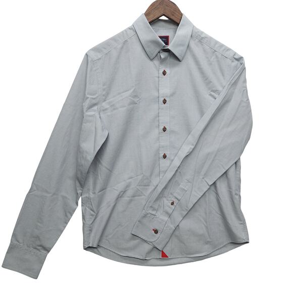 UNTUCKit Other - UNTUCKit Shirt Mens Small Button Up Solid Gray Casualcore Preppy Long Sleeve